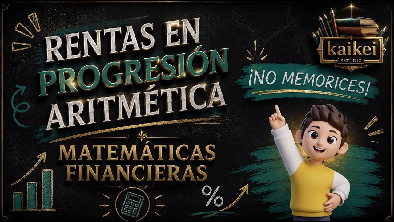 Rentas Financieras VARIABLES en PROGRESIÓN ARITMÉTICA. ✌Aprende fórmulas fácilmente✌