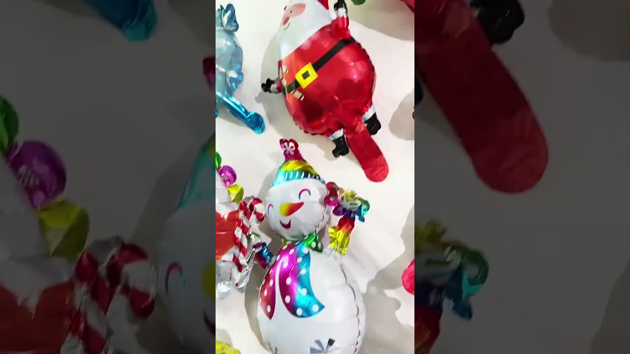 Mini Christmas Foil Balloons Santa Claus Snowman Elk Balloon Kids Birthday Christmas Decoration Navi
