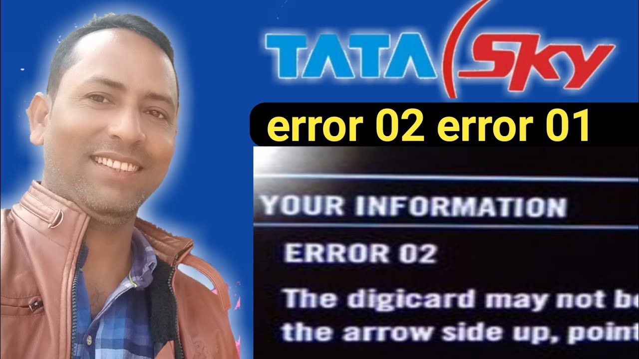 Tata sky error 02 || tata sky error 01 ||