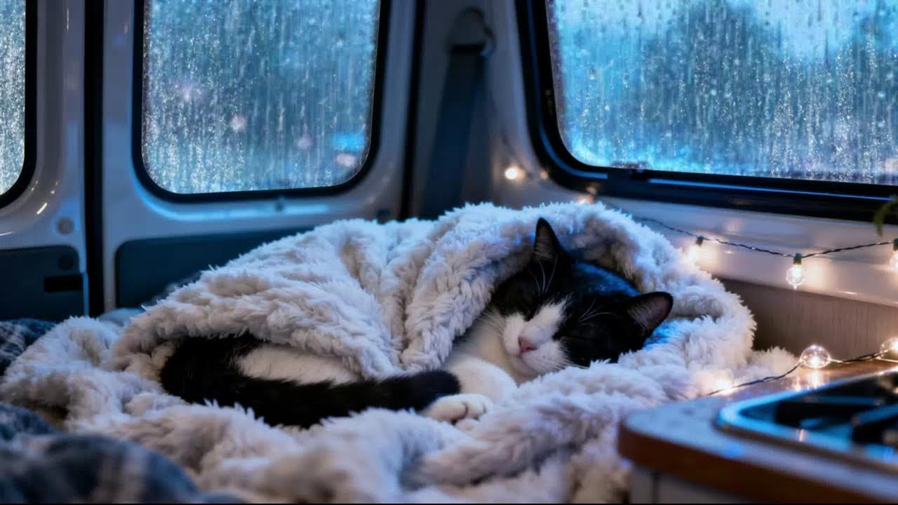 Peaceful Heavy Rainfall on Car Roof | Calm Mind, Deep Sleep