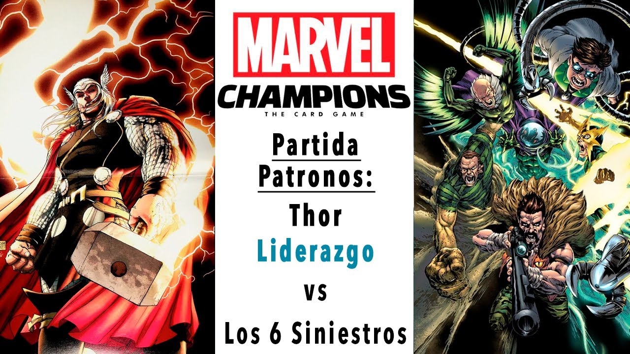 Thor Liderazgo VS Los 6 Siniestros Experto | Partida de patronos | Marvel Champions