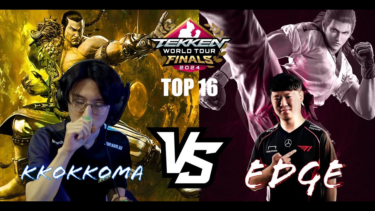 Kkokkoma (Feng) vs  EDGE (Hwoarang) - TOP16 - TWT2024 FINALS