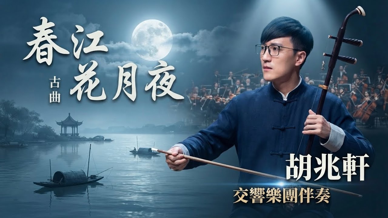 《春江花月夜》低音二胡與交響樂團｜古曲新編｜低音二胡：胡兆軒