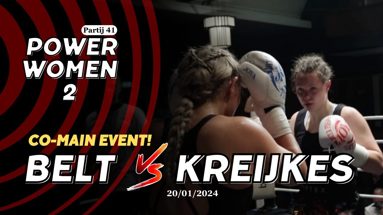 PowerWomen, Co-Main Event! Naomi van de Belt tegen Yasminn Kreijkes, Zonnehuis Amsterdam 20/01/2024,