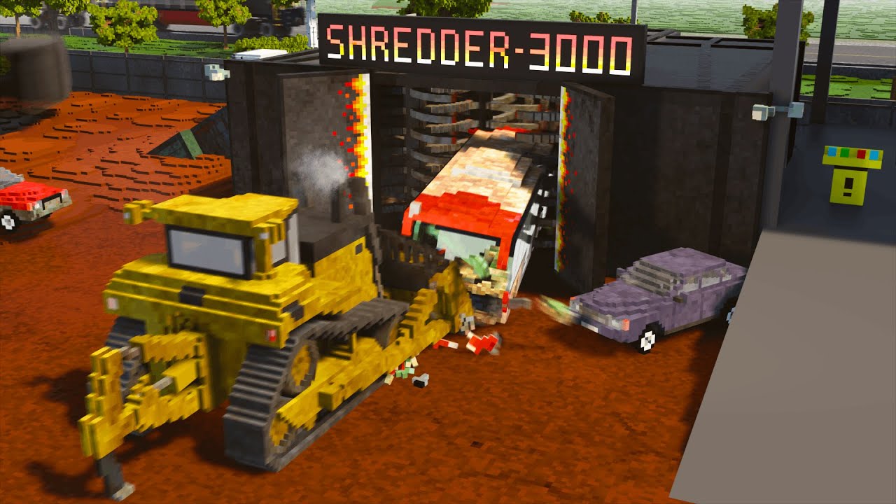 SHREDDER - 3000 Destroys Сars 🚗 Teardown