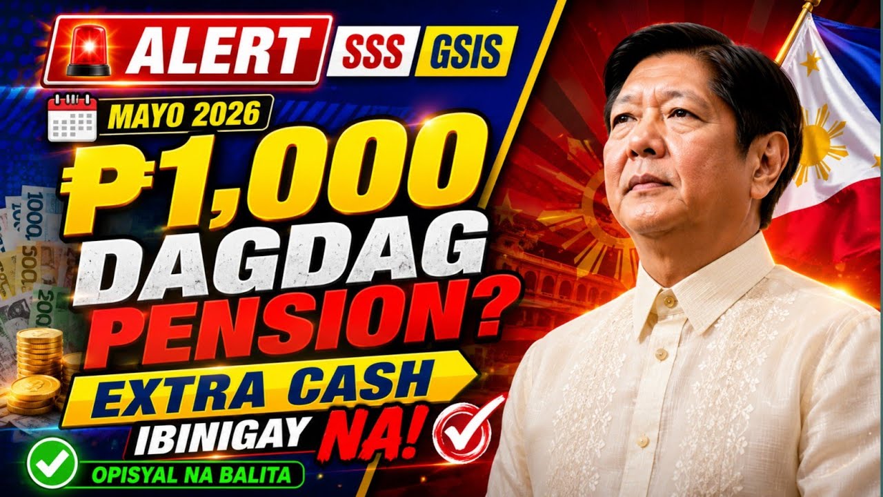 🚨 SSS&ndash;GSIS ALERT! ₱1,000 Increase + Extra Cash Released Mayo 2026 &mdash; Full Details!