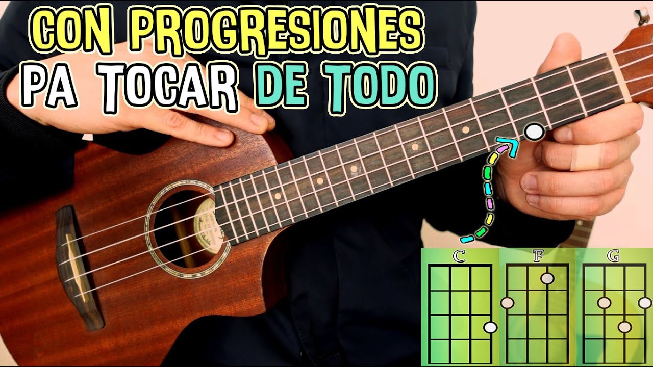 10 ACORDES que todo PRINCIPIANTE debe dominar + 15 progresiones para tocar de todo: UKULELE FACIL