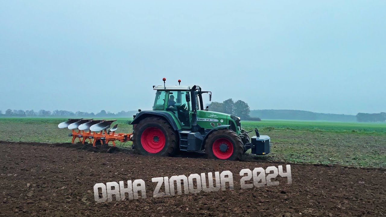 Zimowa Orka 2024! Fendt 714 Vario TMS & Kuhn Master 120