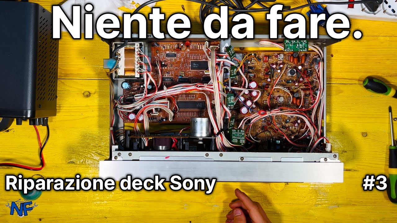 NON CI SIAMO PROPRIO! Riparazione deck Sony TC-FX77 #3