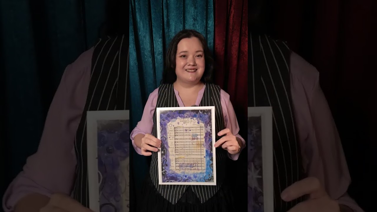 Seeing Dvořák's New World Symphony with synesthesia. Art prints of the first page is ...