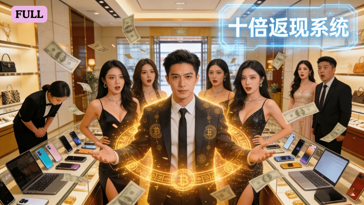【全集】被前妻坑到绝境，手臂符文激活返现系统！给女人花钱就变强？疯狂购物送戒、刷千万礼物，包养总裁走上人生巅峰！濒死时我开了外挂！为四位红颜一掷千金，十倍返利到手软，最终买下豪宅全员同居！
