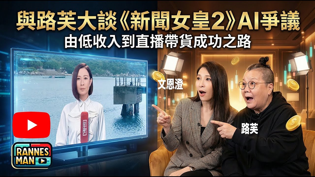 獨家專訪路芙！《新聞女王2》佘詩曼個「數字人」其實係... 😱 （含少量劇透）｜ 中年失業點翻身？親授「港式直播帶貨」秘技：第一堂即開單賺錢｜文恩澄 Rannes