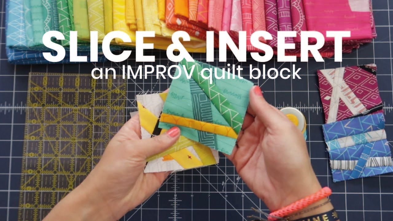 Slice and Insert an IMPROV quilt block