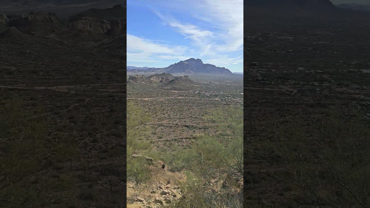 Bulldog Canyon, AZ. Over looking Apache Junction, AZ.