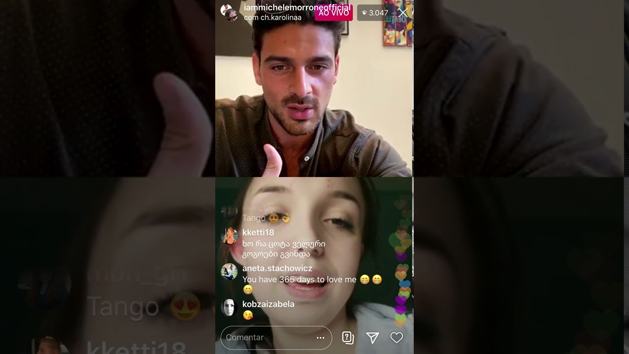 Michele Morrone faz live com fãs [05]