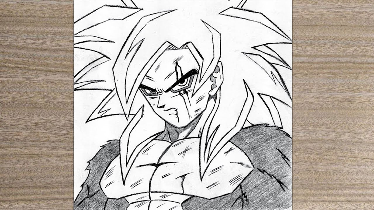 How to Draw Goku Super Saiyan 4 | Step by Step for Beginners
