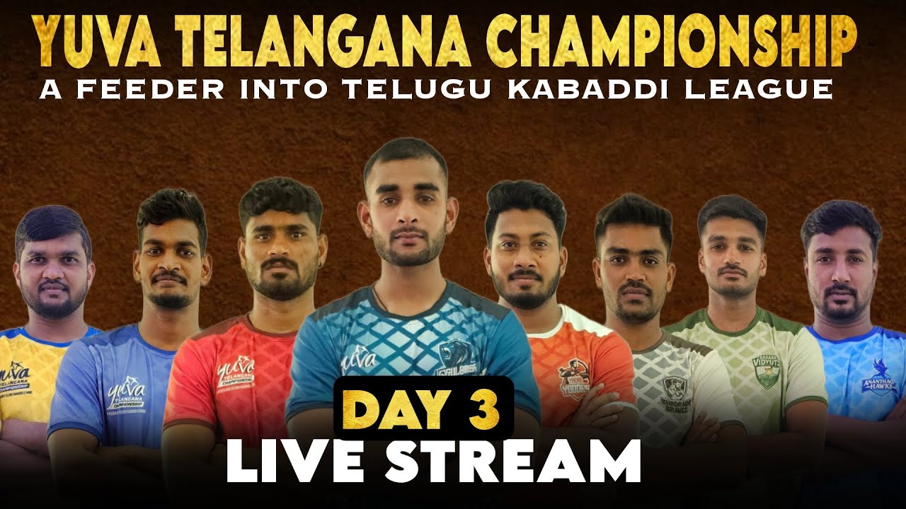 🔴LIVE ‼️YUVA TELANGANA CHAMPIONSHIP 🏆 DAY-3 MATCHES 🔥