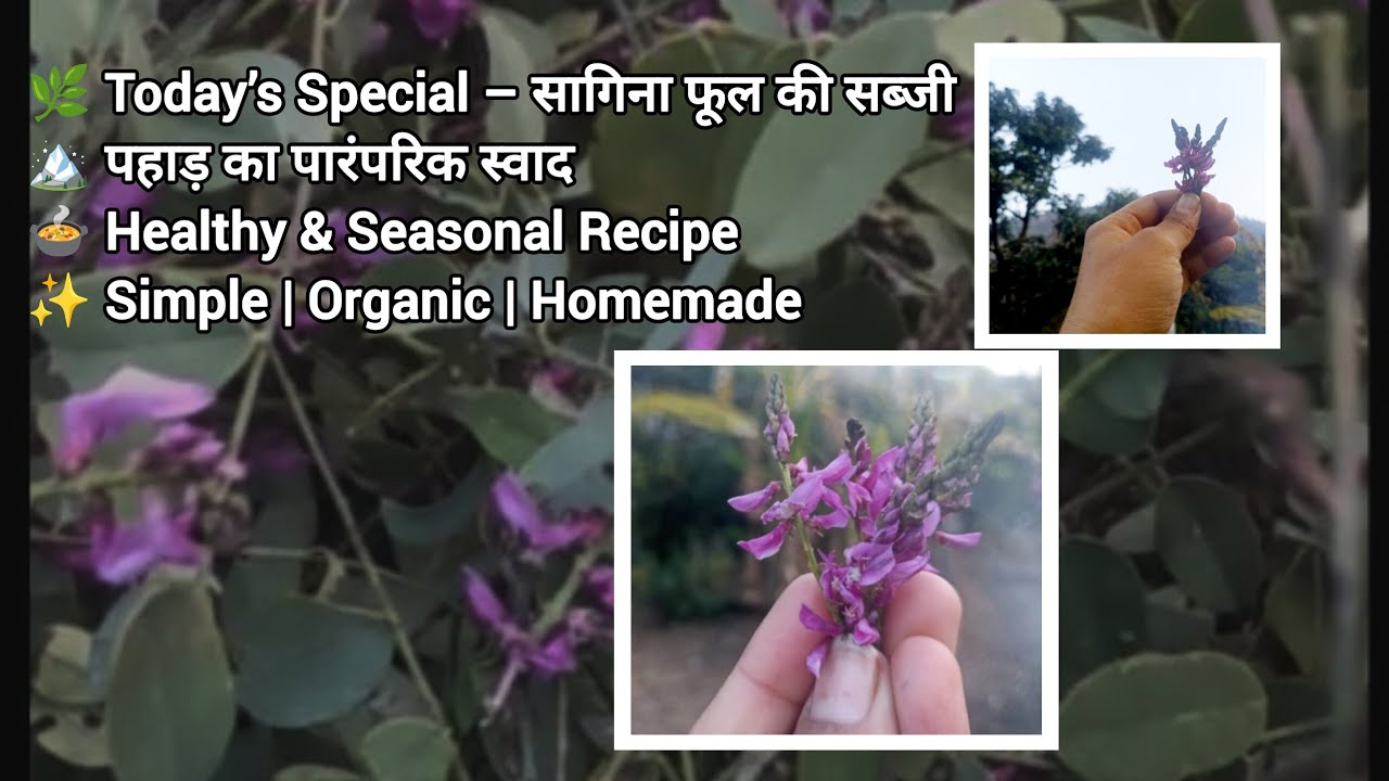 पहाड़ी सगीना फूल की सब्जी 🌼 💕