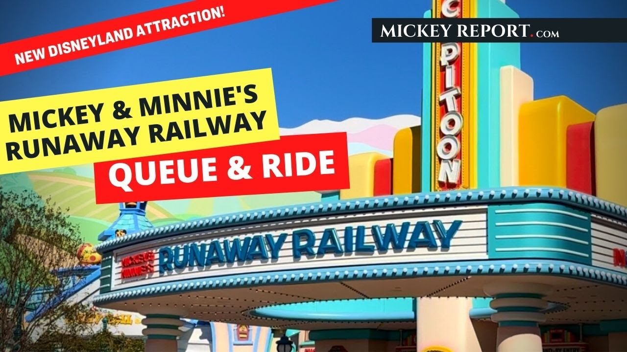 (NEW 2023) Mickey and Minnie's Runaway Railway |  Disneyland Resort | Queue & Complete Ride