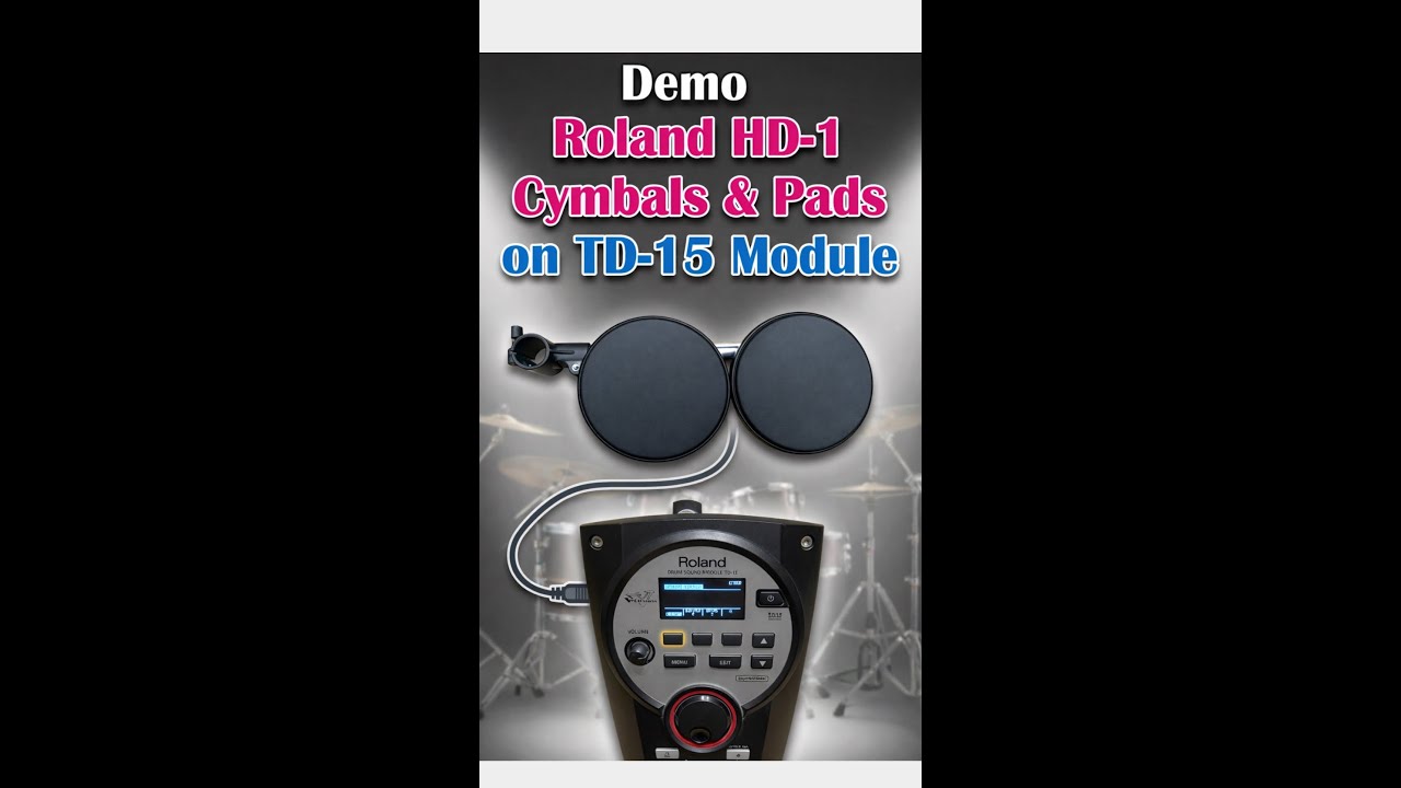 Save Money! Use Roland HD-1 Pads & Cymbals on Modern Roland Kit