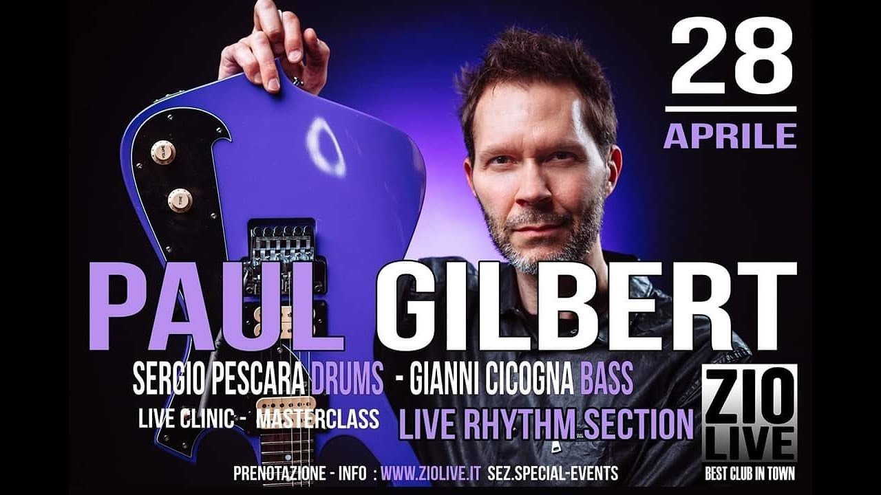 Paul Gilbert - Blues for Rabbit - at Zio Live Club Milano
