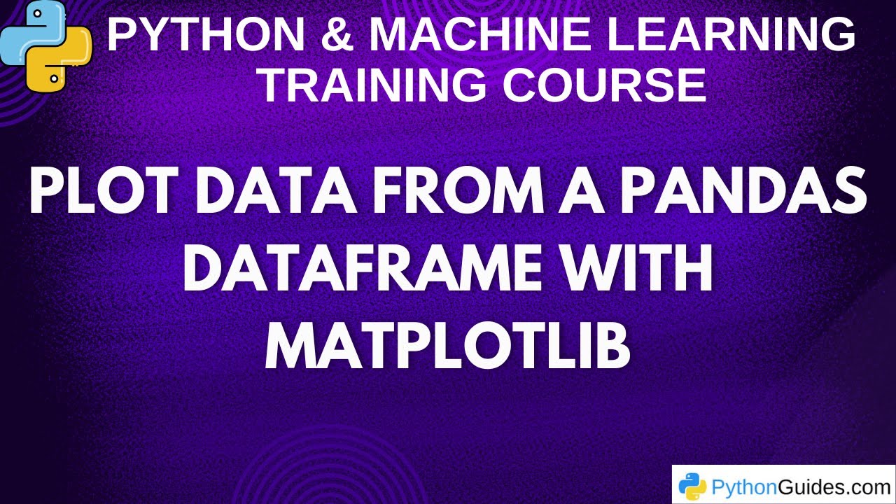 Plot Data from a Pandas DataFrame with Matplotlib