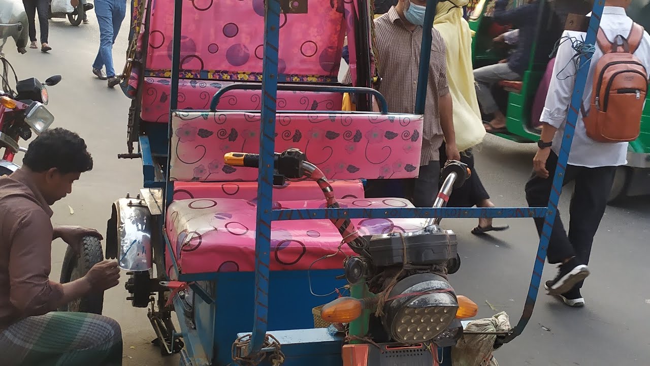 অটো টায়ার খোলা ফিটিং auto rickshaw tyre