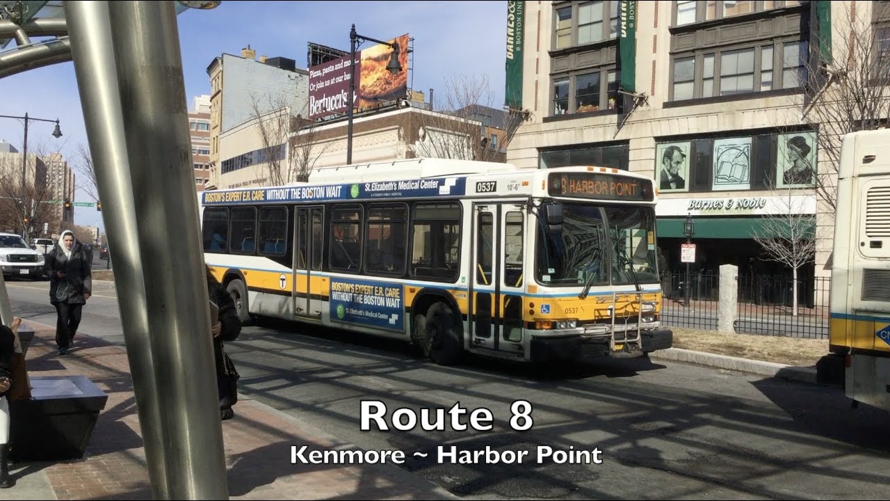 All Aboard! MBTA Bus Route 8 (Kenmore~JFK/UMass)