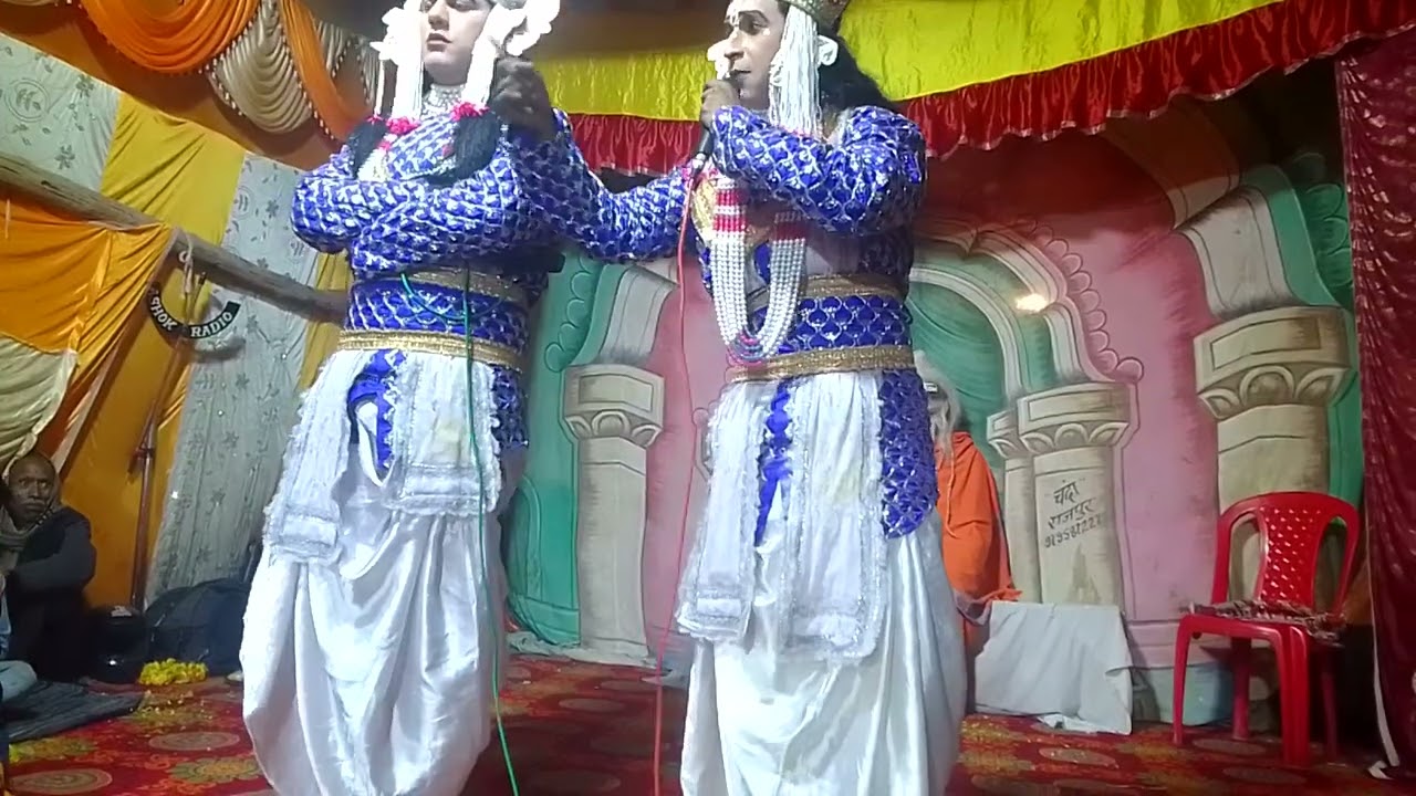 25.2.23 मछैला ramlila me tabala badak vineet awasthi Lakshman Komal or byas Braj Bhushan Ashish Ram
