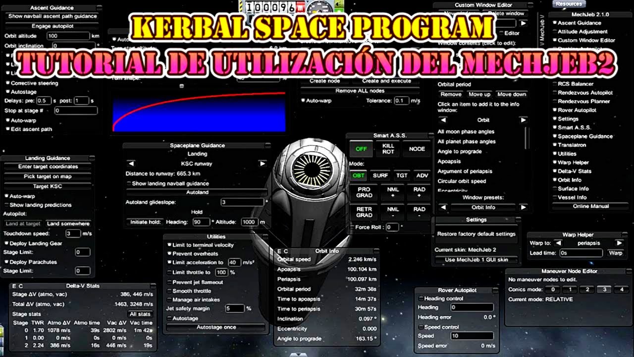 Kerbal Space Program Tutorial de utilización del mechjeb2