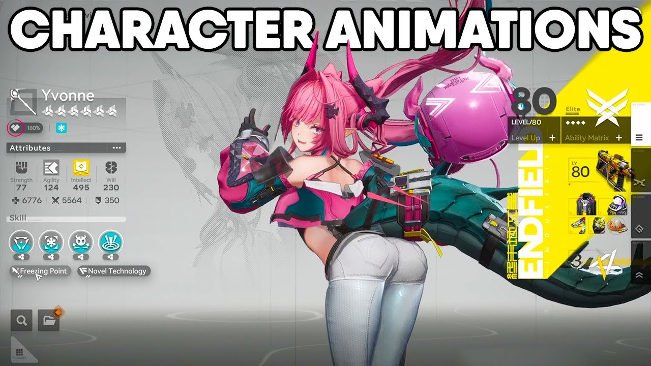 Character Menu Animations in Arknights: Endfield