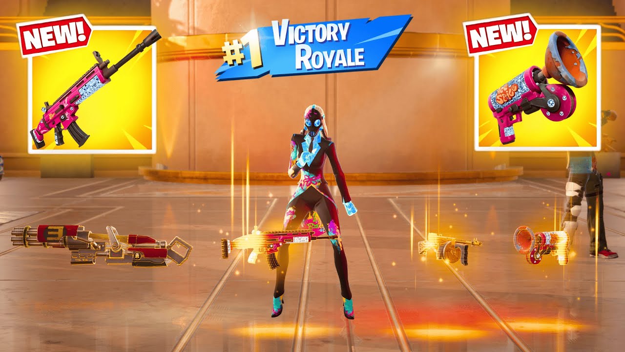 ALL MYTHIC GUNS IN FORTNITE + NEW ICE SPICE MYTHICS (NEW! Fortnite OG Chapter 2 Remix)