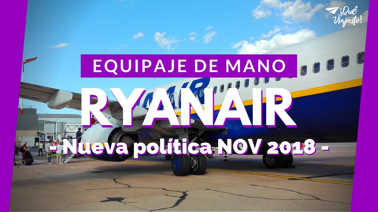 Equipaje de mano RYANAIR 2018