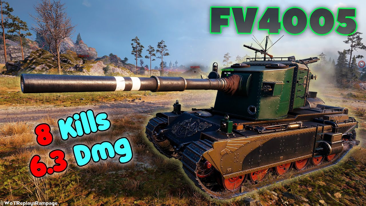 FV4005 Stage II - 8 Frags 6.3K Damage by player Lobstep