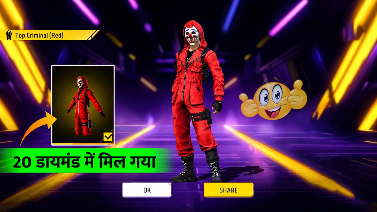 FINALLY 😭 Red Criminal Bundle Mil Gaya! | Criminal Ring Event Free Fire