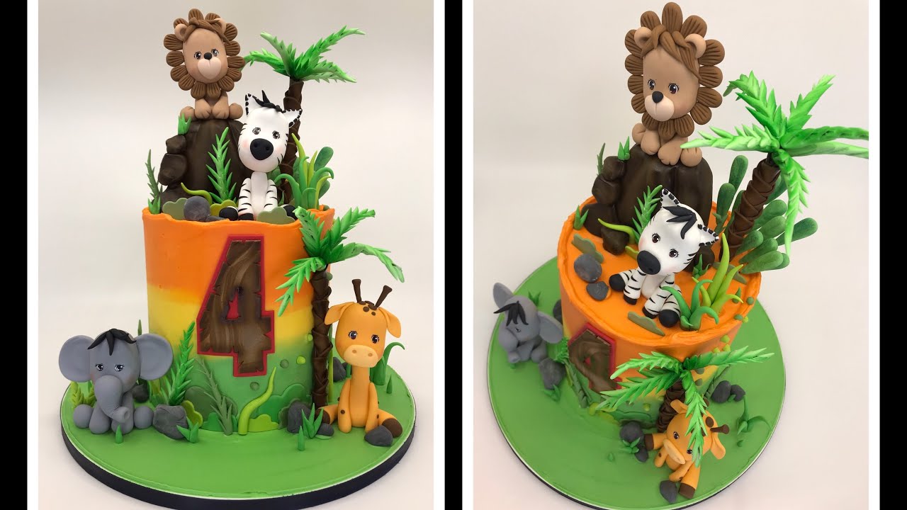 Safari Animal Cake