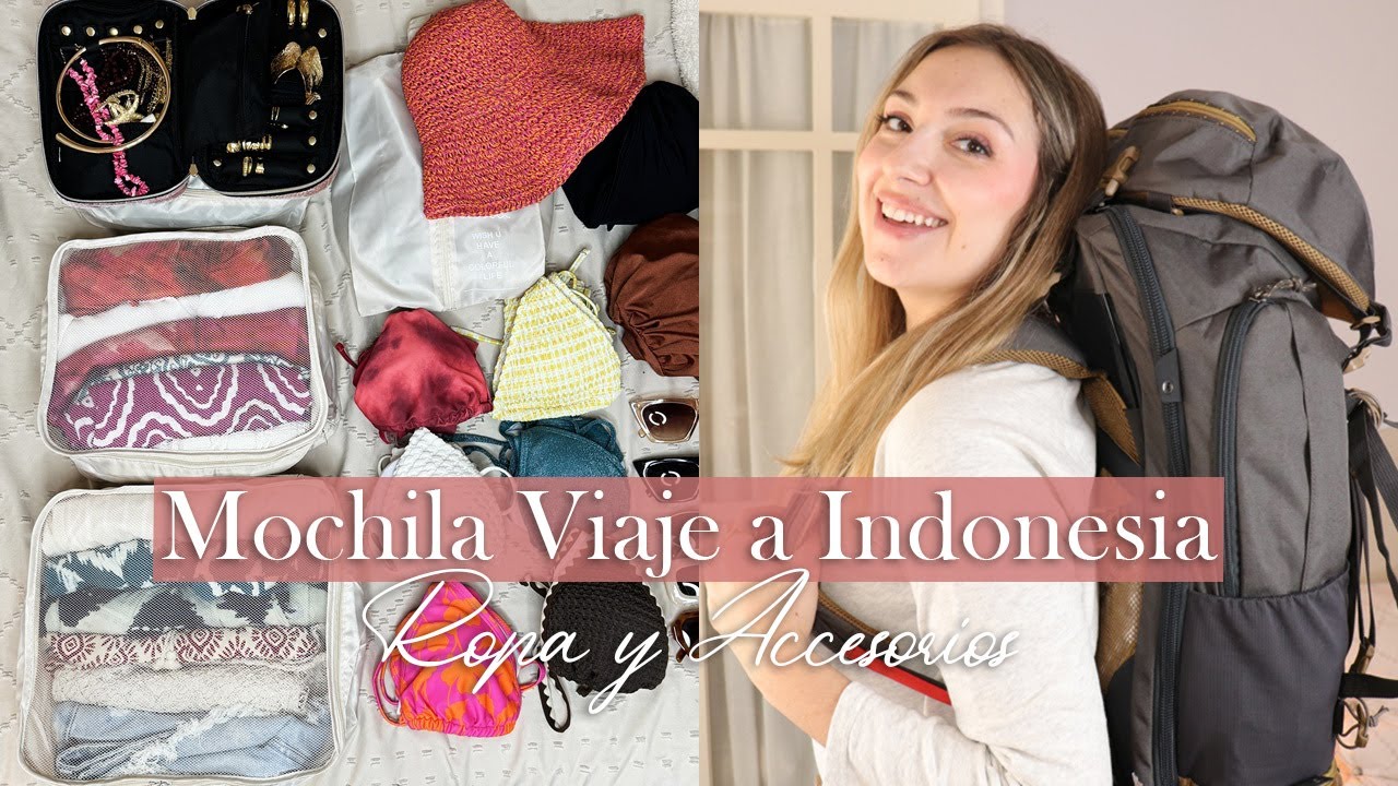 ✈️🌴 MOCHILA PARA 3 SEMANAS EN INDONESIA 🌺 Ropa y Accesorios ✨