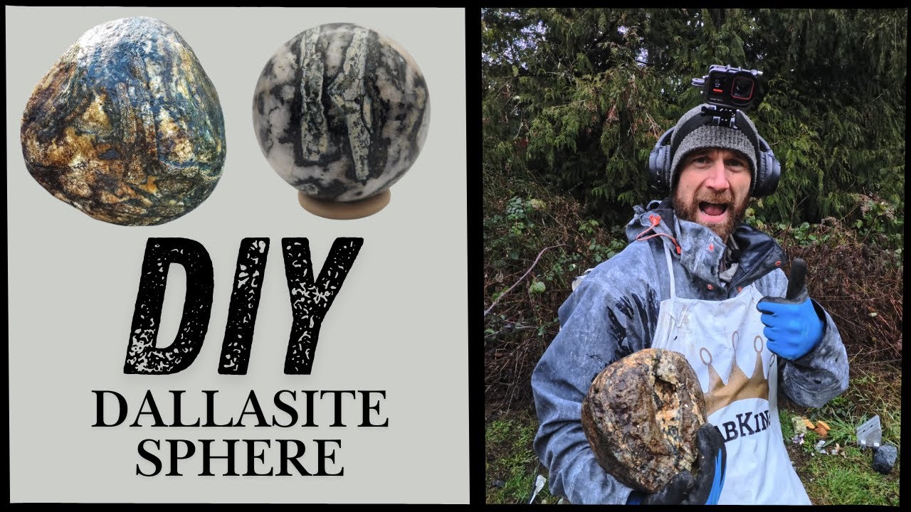 Как сделать шар из камня?! || Сфера из далласита своими руками