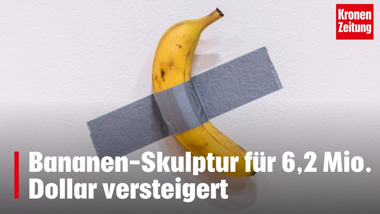 Bananen-Skulptur f&uuml;r 6,2 Mio. Dollar versteigert | krone.tv NEWS