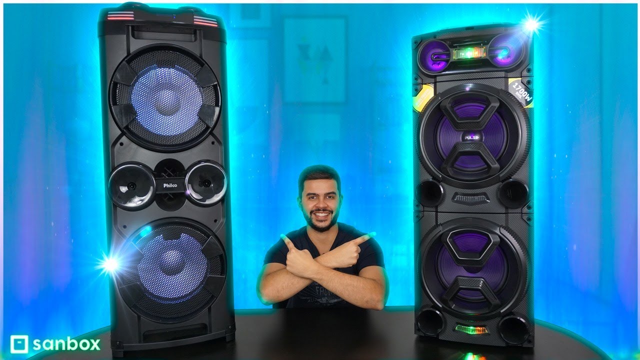 Duelo de TITÃS! Qual a Melhor Caixa Amplificada?! PHILCO PCX 20000 vs SP501 PULSE MULTILASER