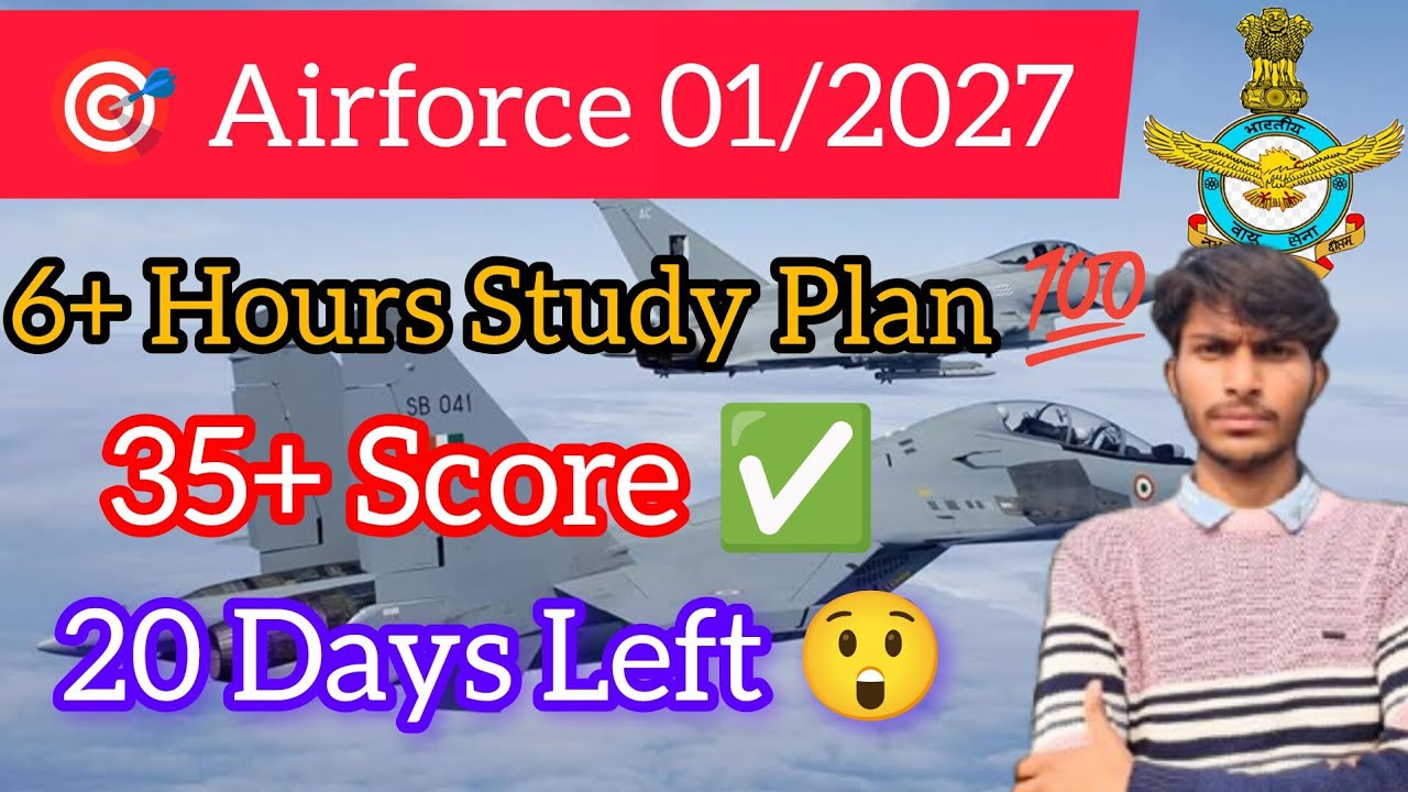 06th March Study Plan 💯 || Target Airforce 01/2027 35+ Score ✅ || Complete Revision Plan