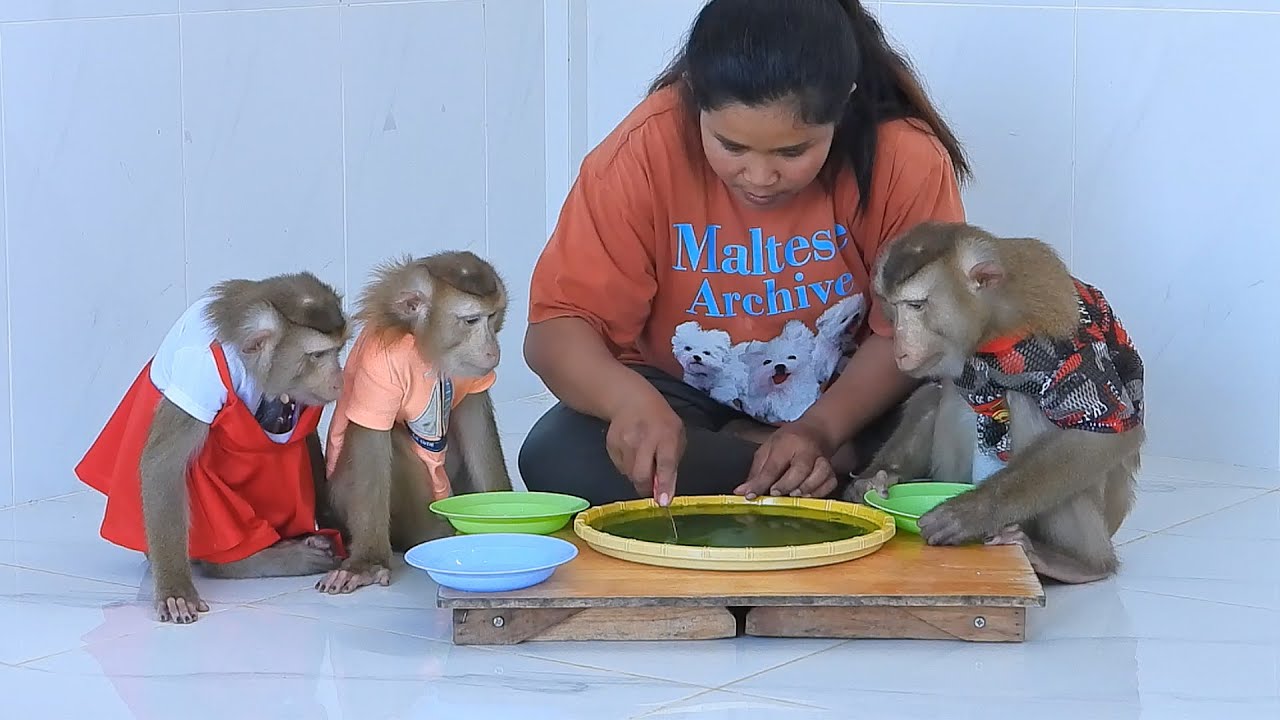 Our Kako Family Eating Sweet Jelly