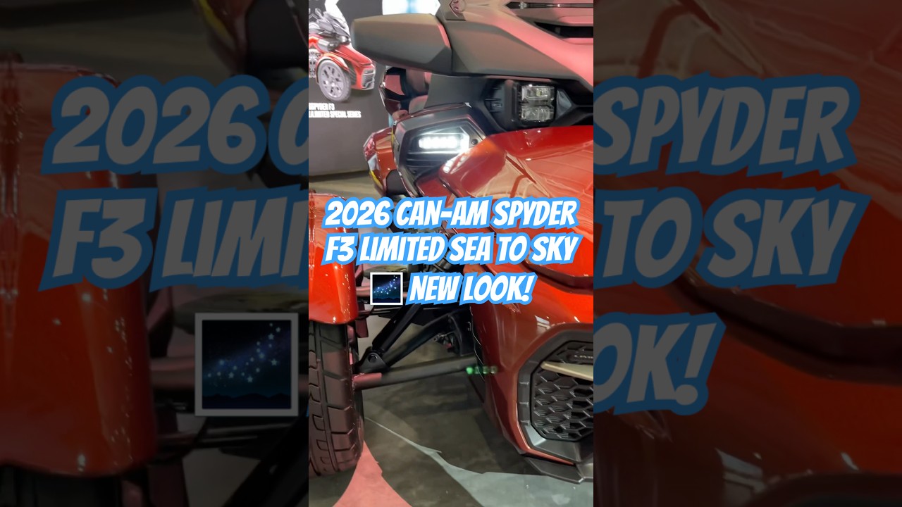 2026 Can-Am Spyder F3 Limited is all about freedom, comfort, open-road adventure #canam #spyder