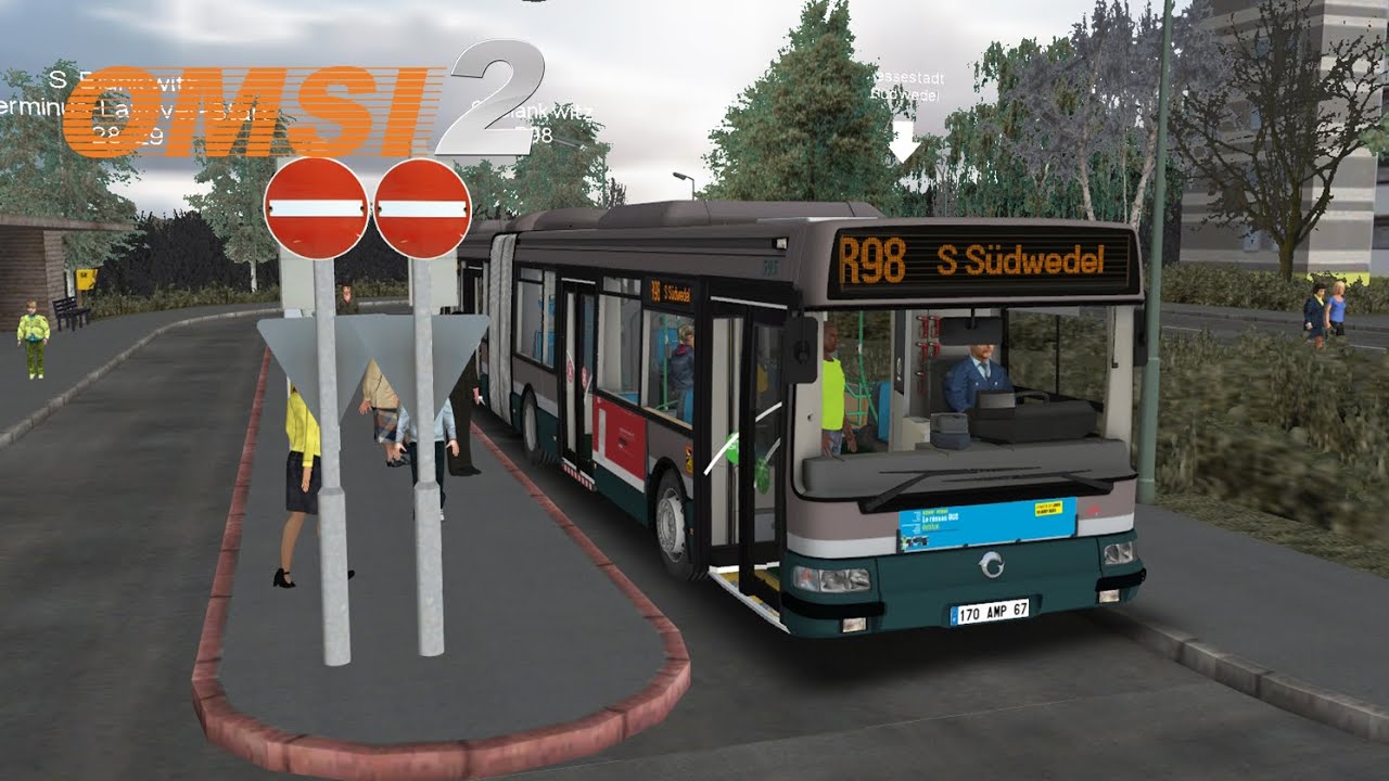 OMSI2 | Blankwitz | Speed-Pause to Avoid Collisions | Line R98 ⇒S Blankwitz