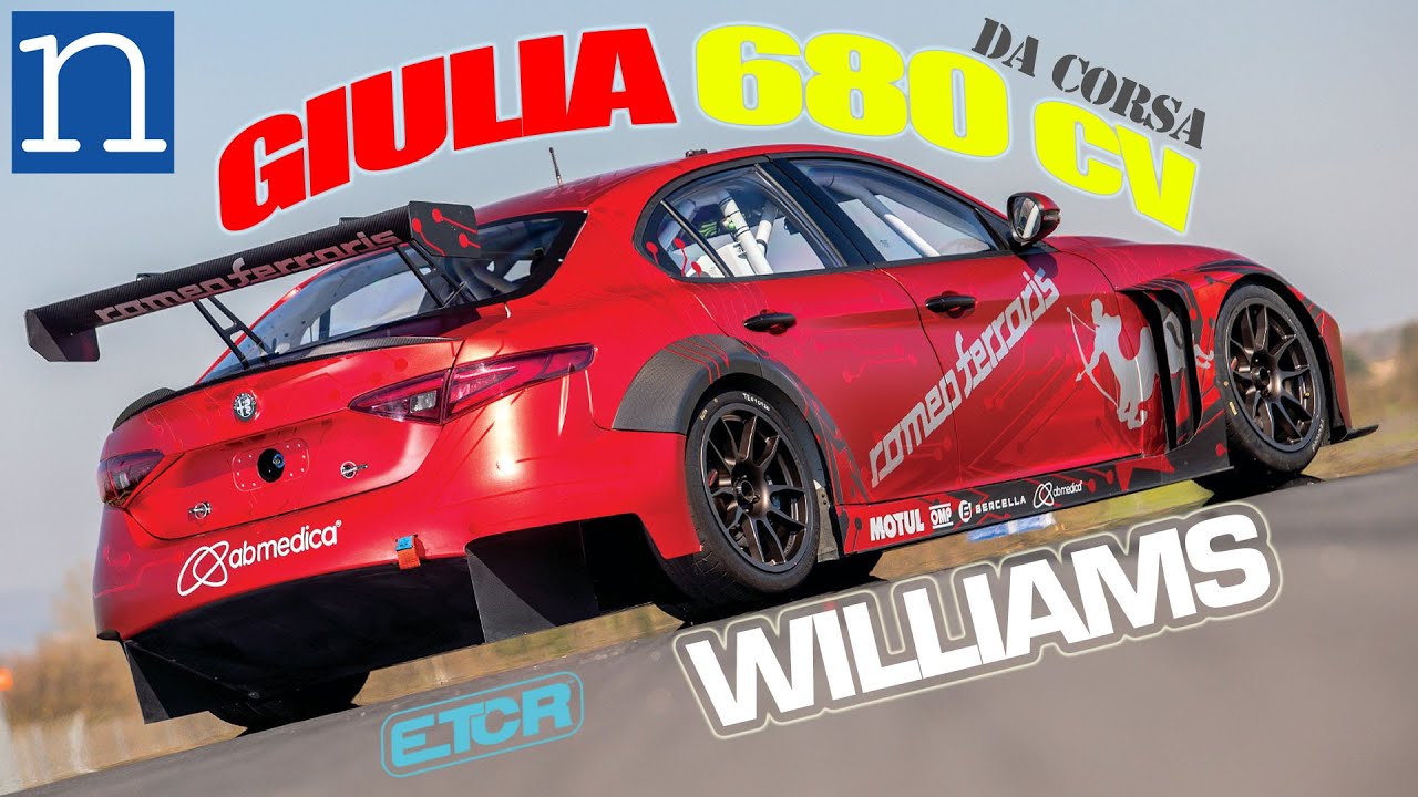 Alfa (Giulia ETCR) 680cv #RACING #PISTA By Ferraris // Williams 🔌 auto da corsa elettrica🔋