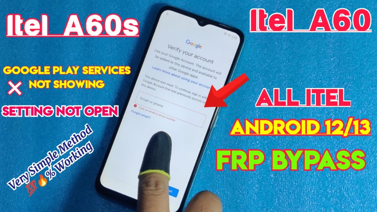 Itel A60/A60s Google Account Unlock | Itel A60s Frp Bypass 2026 | All Itel Android 12/13 Frp bypass