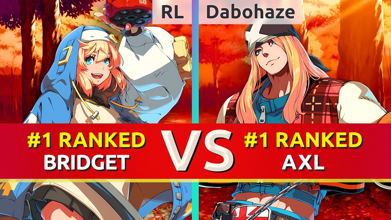 GGST ▰ RL (#1 Ranked Bridget) vs Dabohaze (#1 Ranked Axl). High Level Gameplay