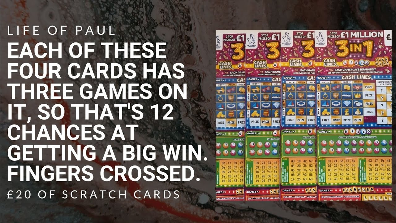 New £5 lottery scratch cards. Reviewed in this video are £20 of the new 3 in 1 Lotto Scratch Tickets