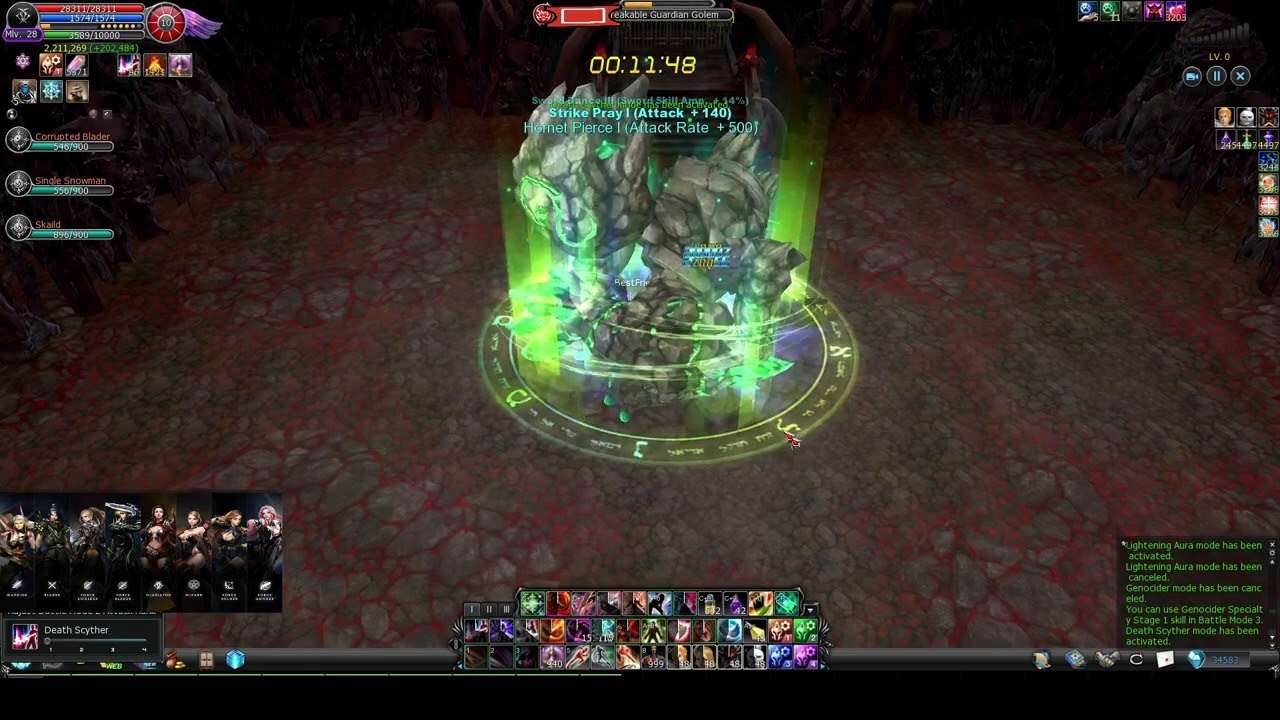 Cabal Online Gladiator MAX POWER + SAINT FORCE Solo Success Palestra Infernal NEW EP 40