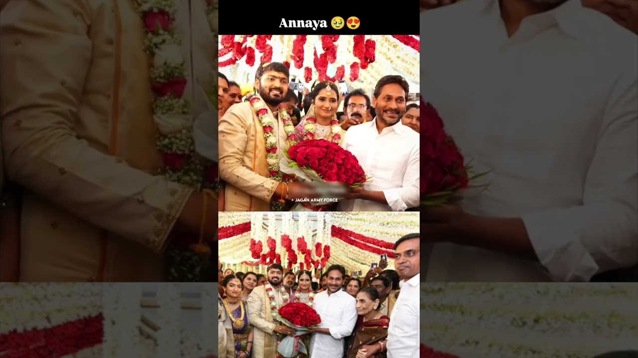Ys Jagan Mohan Reddy Anna attended Marriage event #love #trendingvideo #vuralvideo